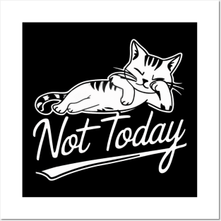 "Procrastination Purrfection: Not Today" vol 1.0 Posters and Art